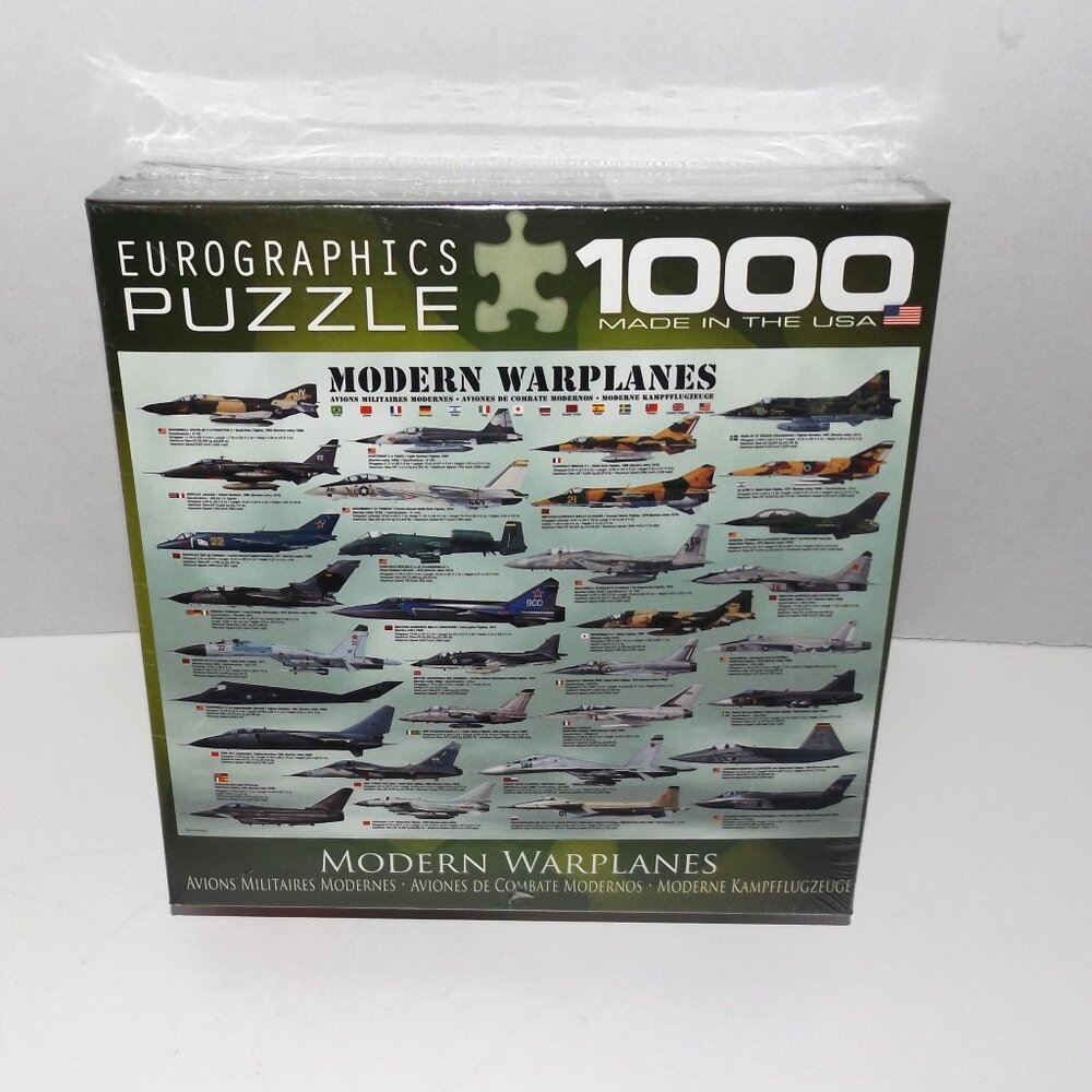 1000 Pc Eurographics Modern Warplanes Jigsaw Puzzle New Sealed